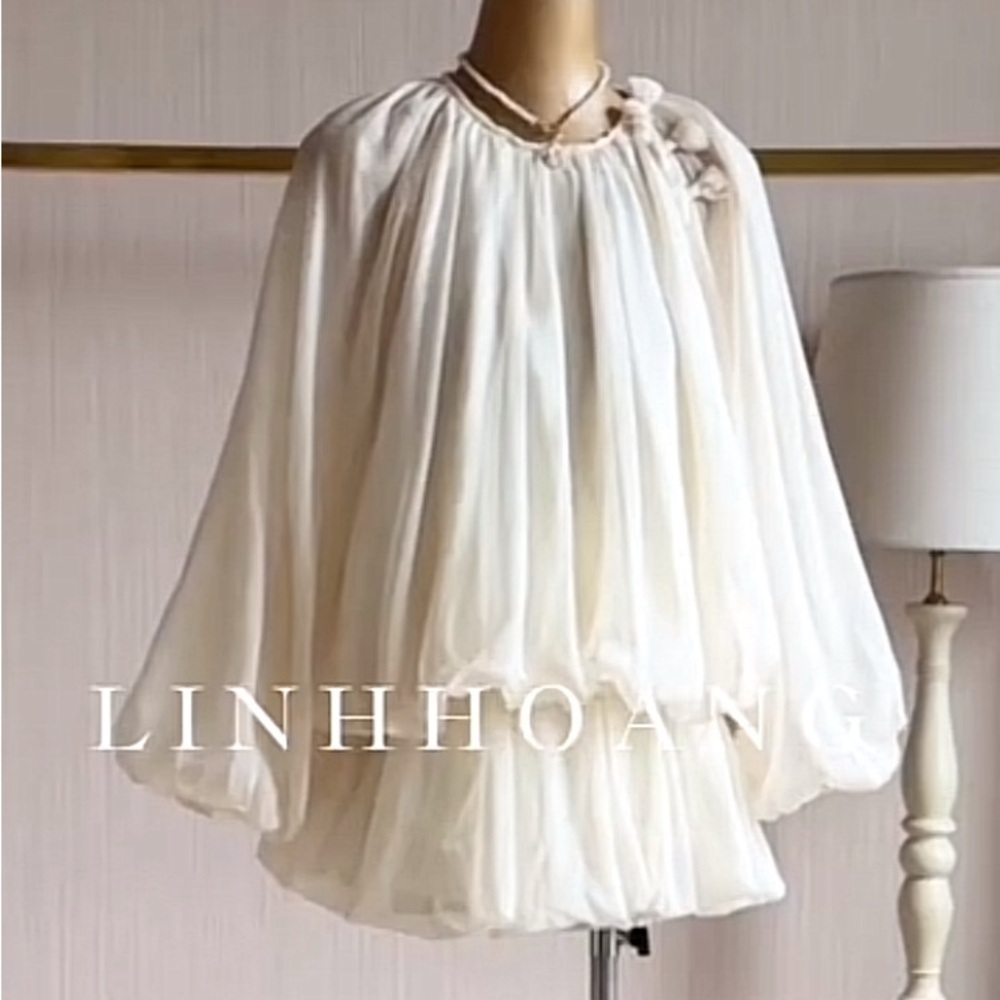 Chic Cream Blouse by - Picture 1 of 8